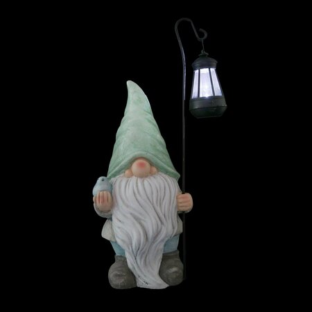 Infinity Multicolored Iron/Magnesia 16.14 in. H Gnome Figurine with Solar Lantern Outdoor Decoration, 4PK 1018-2104031